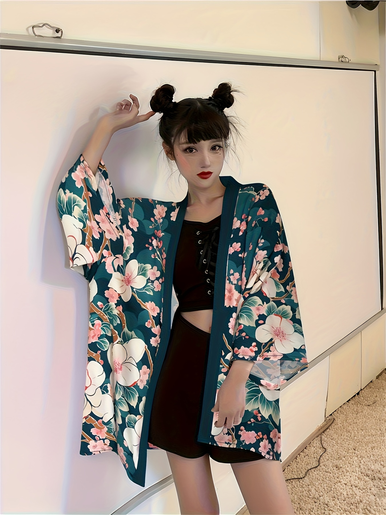 knee length dresses for ladies Mini Dress Kimono main image 0