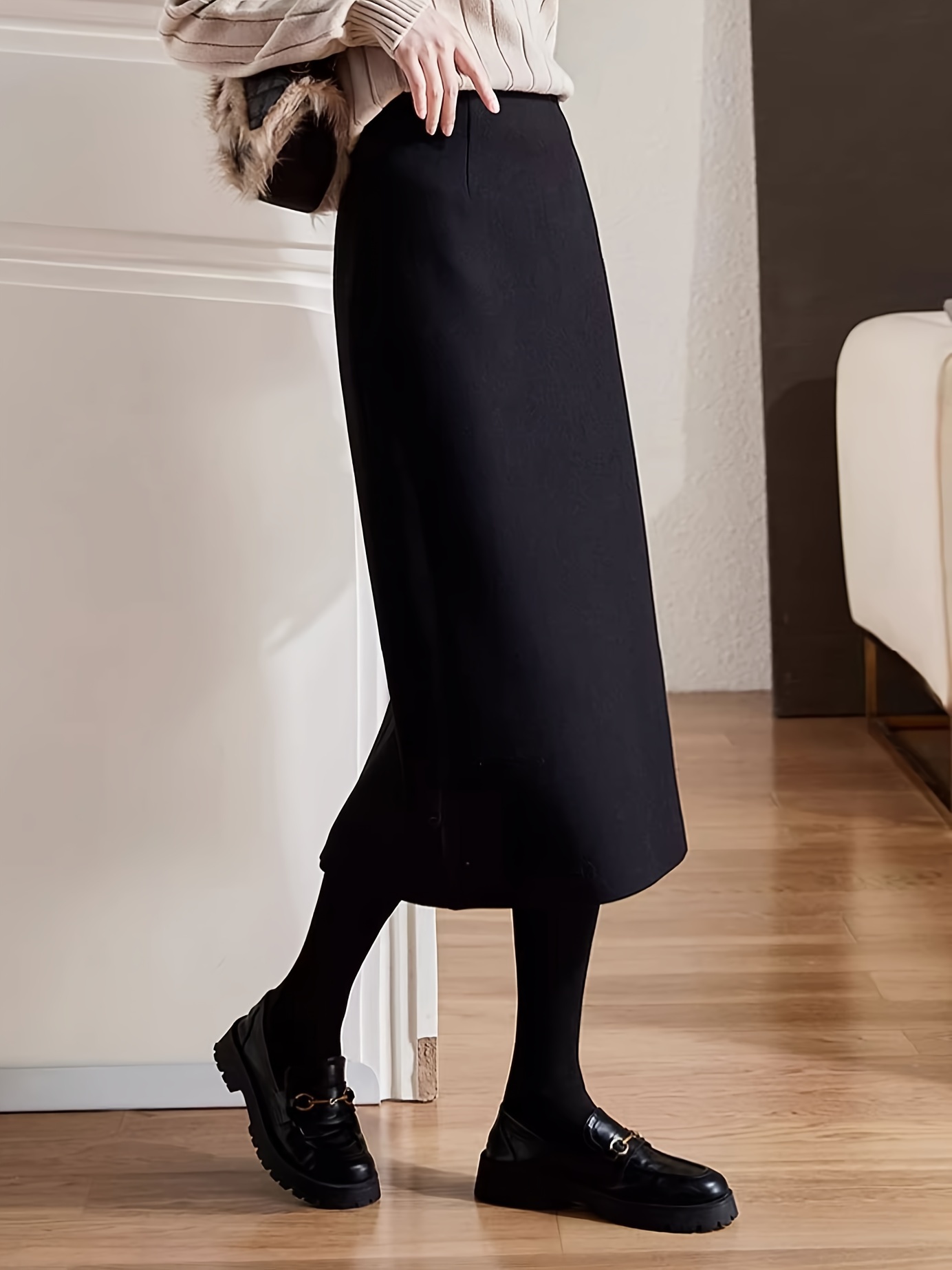 Work Black A Line Skirt Long Black Work Skirts Target Office Wear