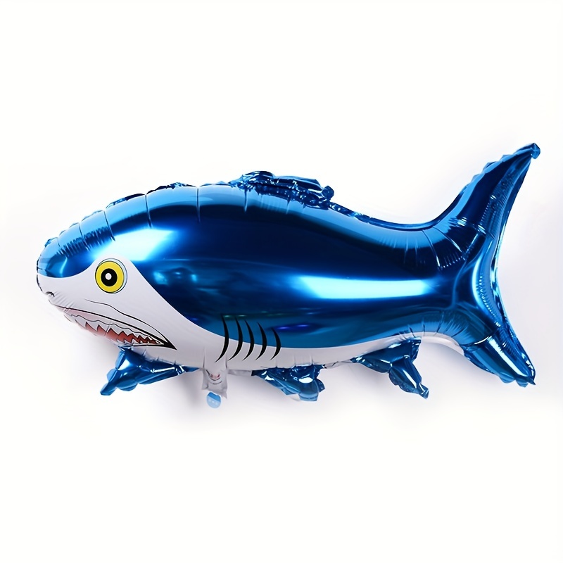 Cartoon Pirate Shark Shaped Aluminum Film Balloon Ocean - Temu