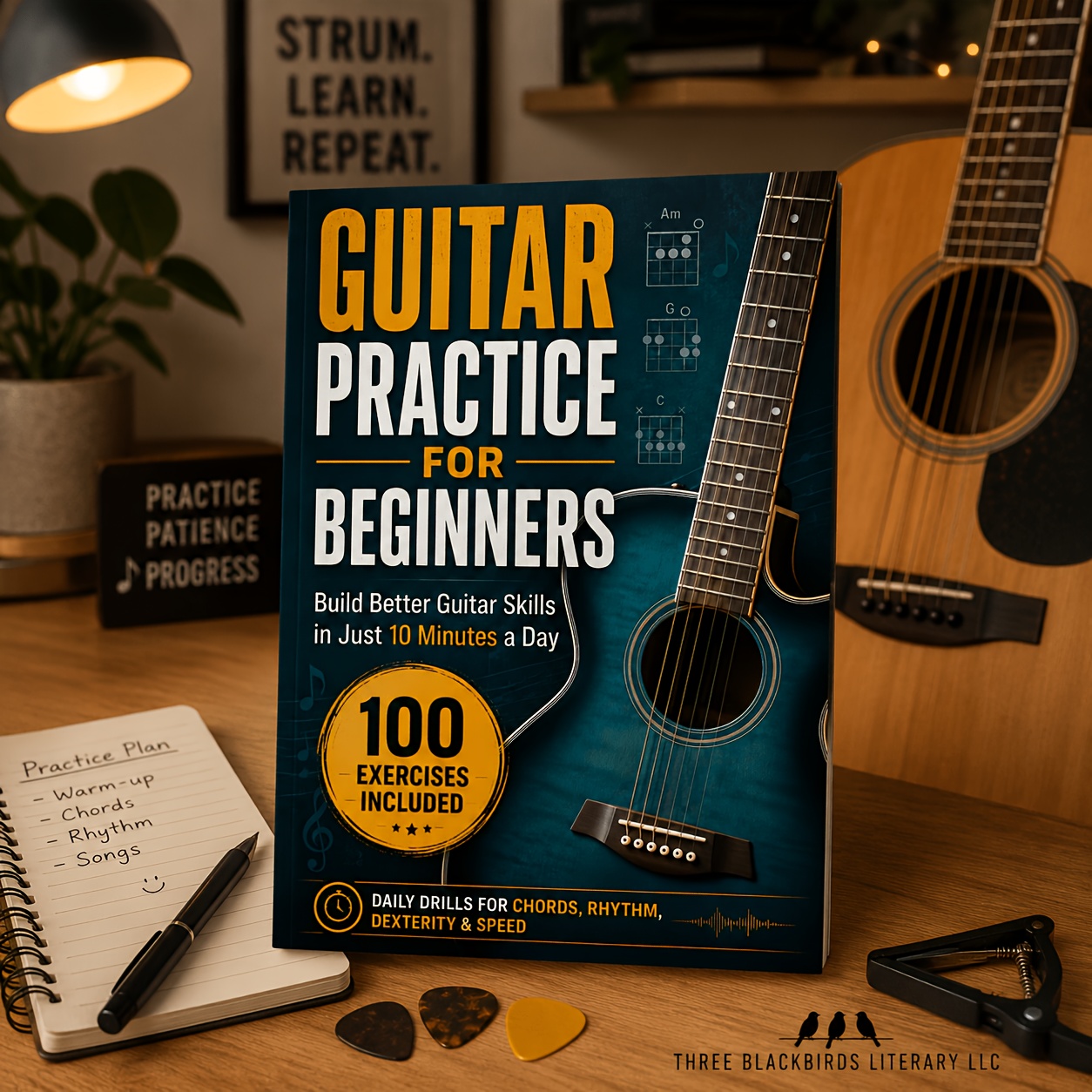 TEMU 1pc Guitar Exercise Book For Beginners, 100 Efficient Daily Practice Tutorials To Improve Guitar Playing Skills