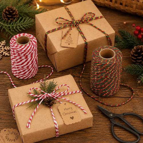 5 roll christmas wrapping ribbon set mixed 5 colors approximately 20 meters per roll red and white green and and and and green and ties suitable for gift box wrapping wreath decoration