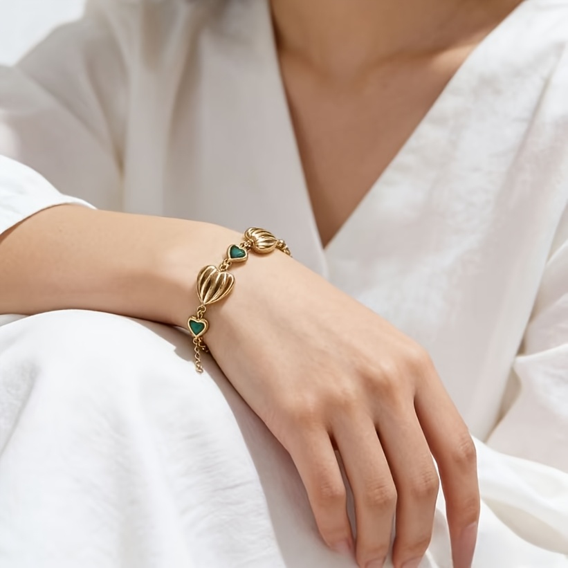 Patterned Heart Design Women's Versatile Bracelet