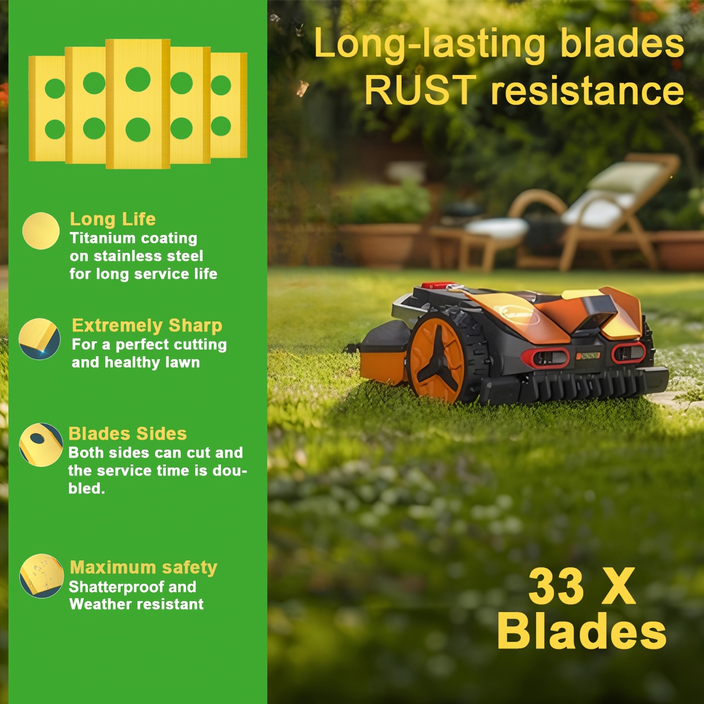 High Quality Mower Robot Blade With Matching Screws, Universal Knife For , , Robot And Einhell, Lawn Robot Blade Set