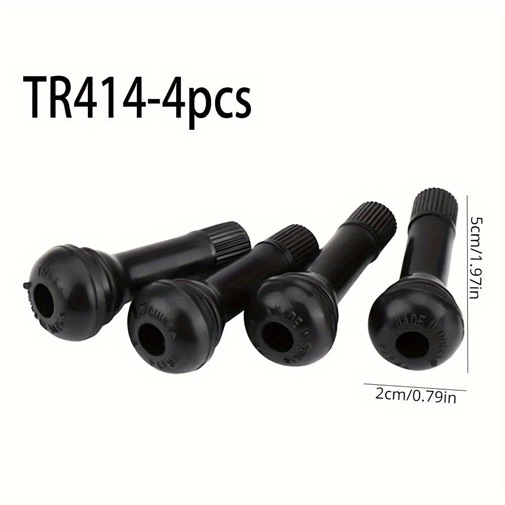 Tire Valve Stems Rubber Black Rubber Snap in Valve Stems - Temu