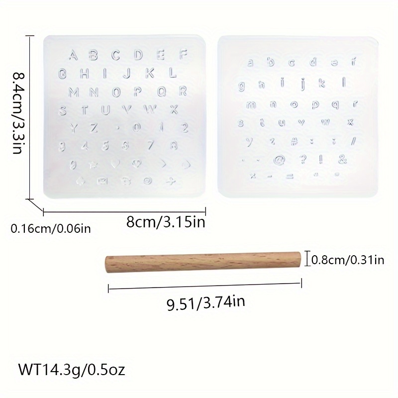 Clear Plastic Letter Stamps Set: Includes Alphabet Numbers - Temu