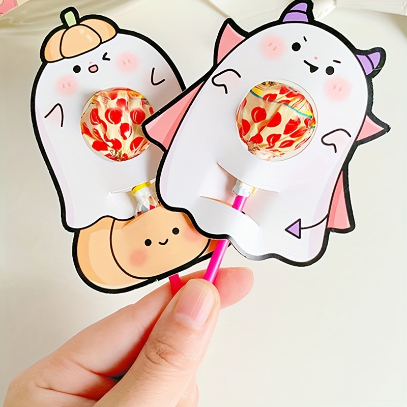 

30/42pcs Cute Lollipop Decoration Cards - Cartoon Fun Candy Insert Cards For Treats, Reusable Greeting Cards , Easter,