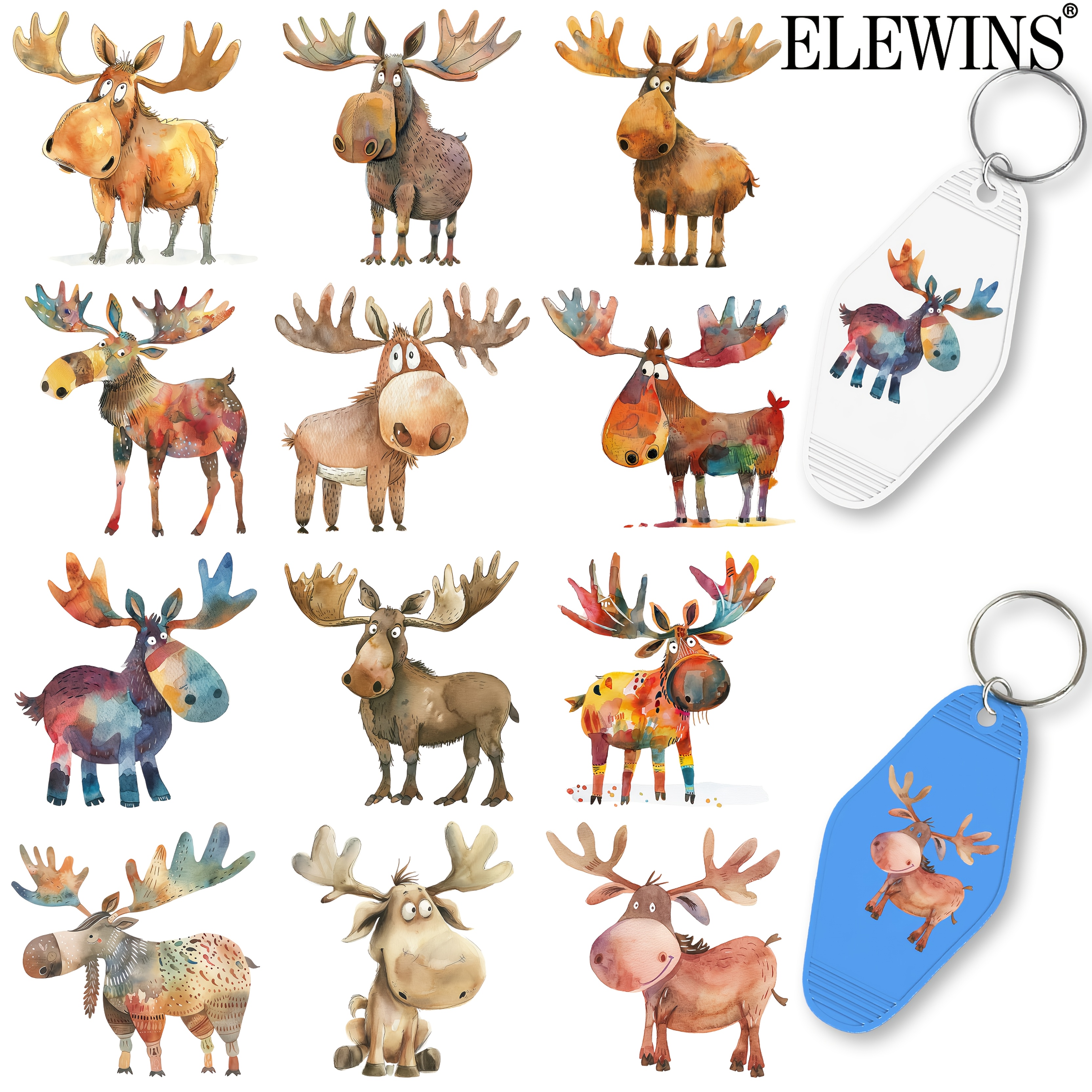 moose stickers sold on Temu United States