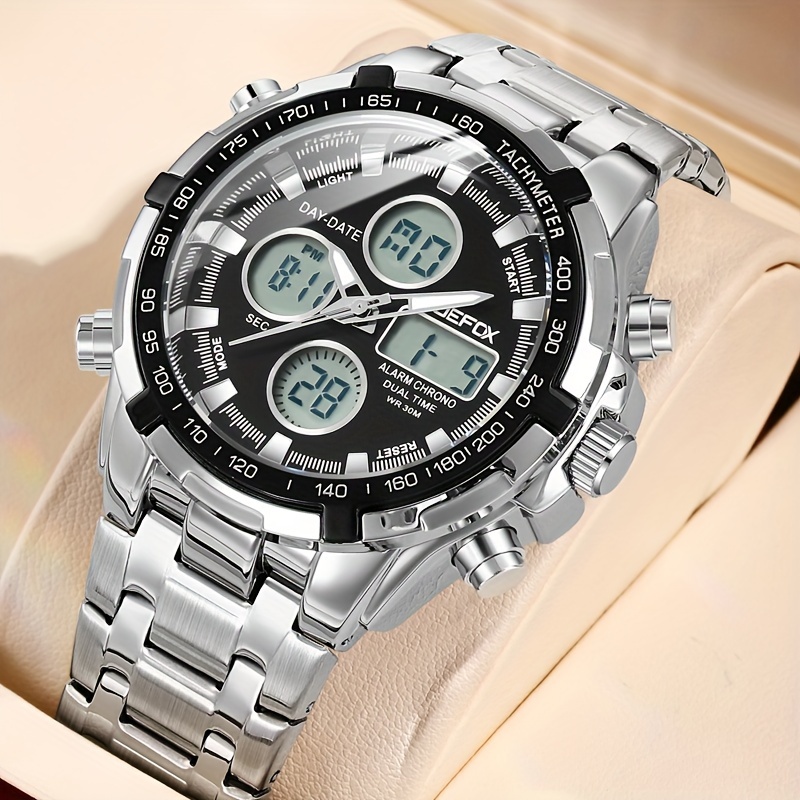 

Good Men's Watch, , Band, Water-resistant, Alarm, Date, Multi-functional Design, For Business Men