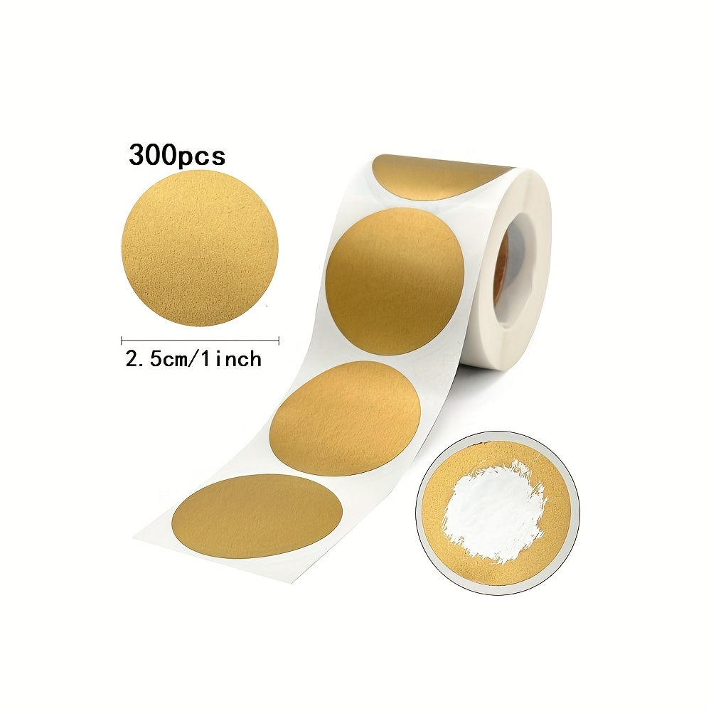 E-shop 1/1,5/2-Zoll, 300 Stück runde aufrollbare, mit Kratzfolie beschichtete Postkarten mit verstecktem Text/Passwort zum Abkratzen, goldene/silberne