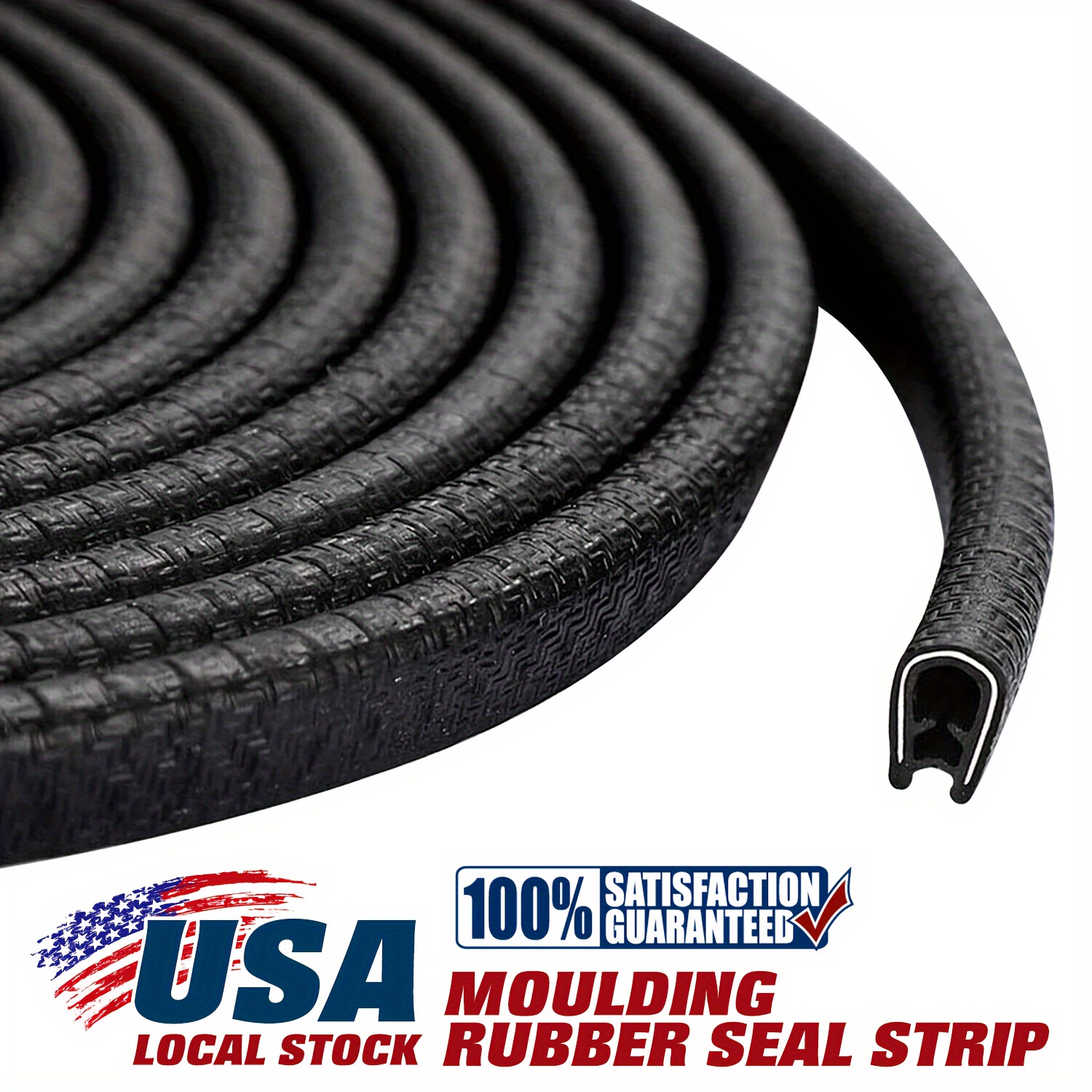 

20 Feet Car Auto Rubber Seal Trim Molding Door Edge Lock Protector Weather Strip