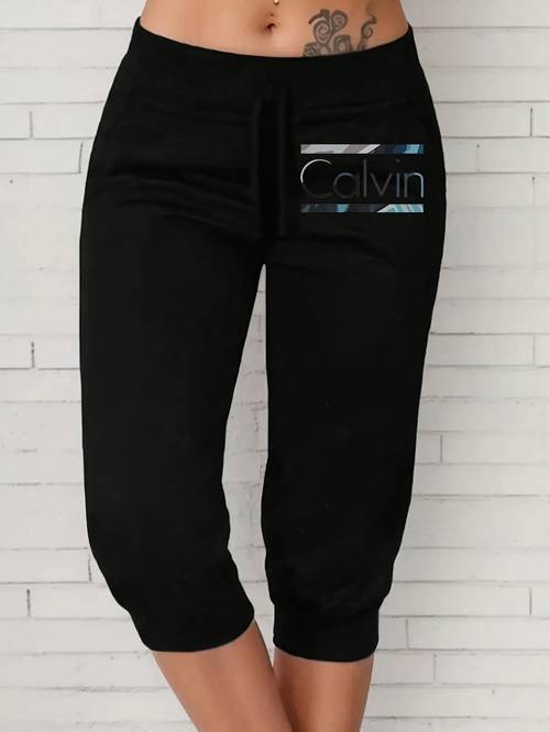 spring and summer womens fashion standard size printed pants