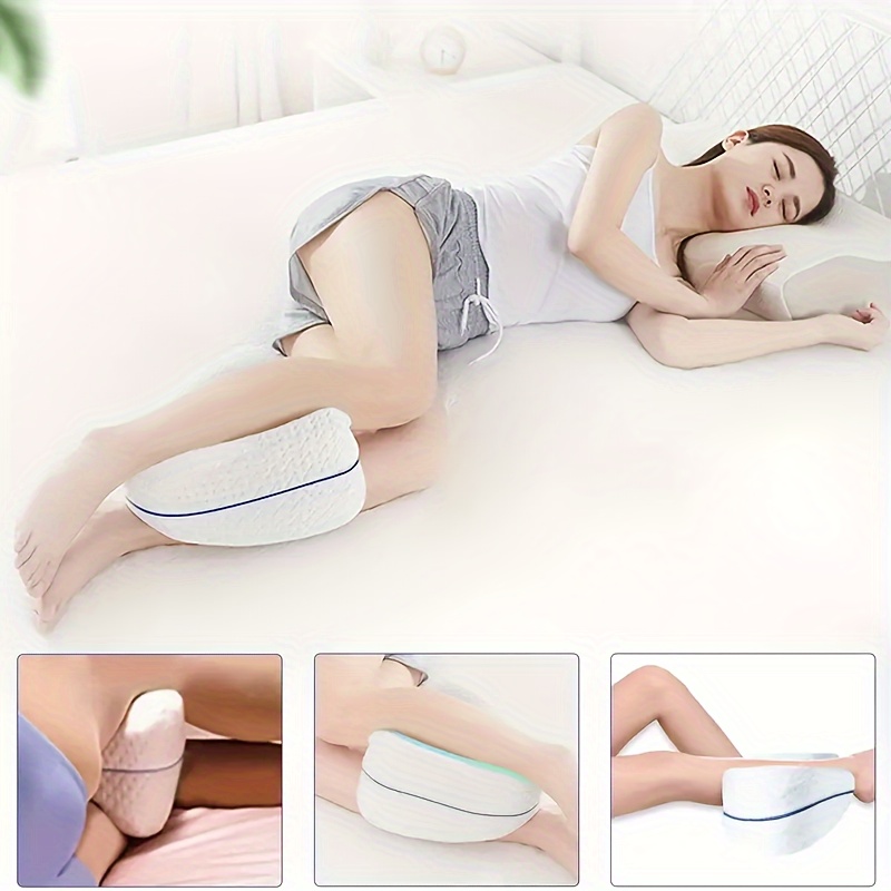  Almohada de elevación de piernas para dormir, cómoda almohada  de apoyo de rodilla, almohadas grandes ergonómicas posicionadoras de piernas  para dormir de lado, embarazo, parte inferior de la pierna, espalda, cadera