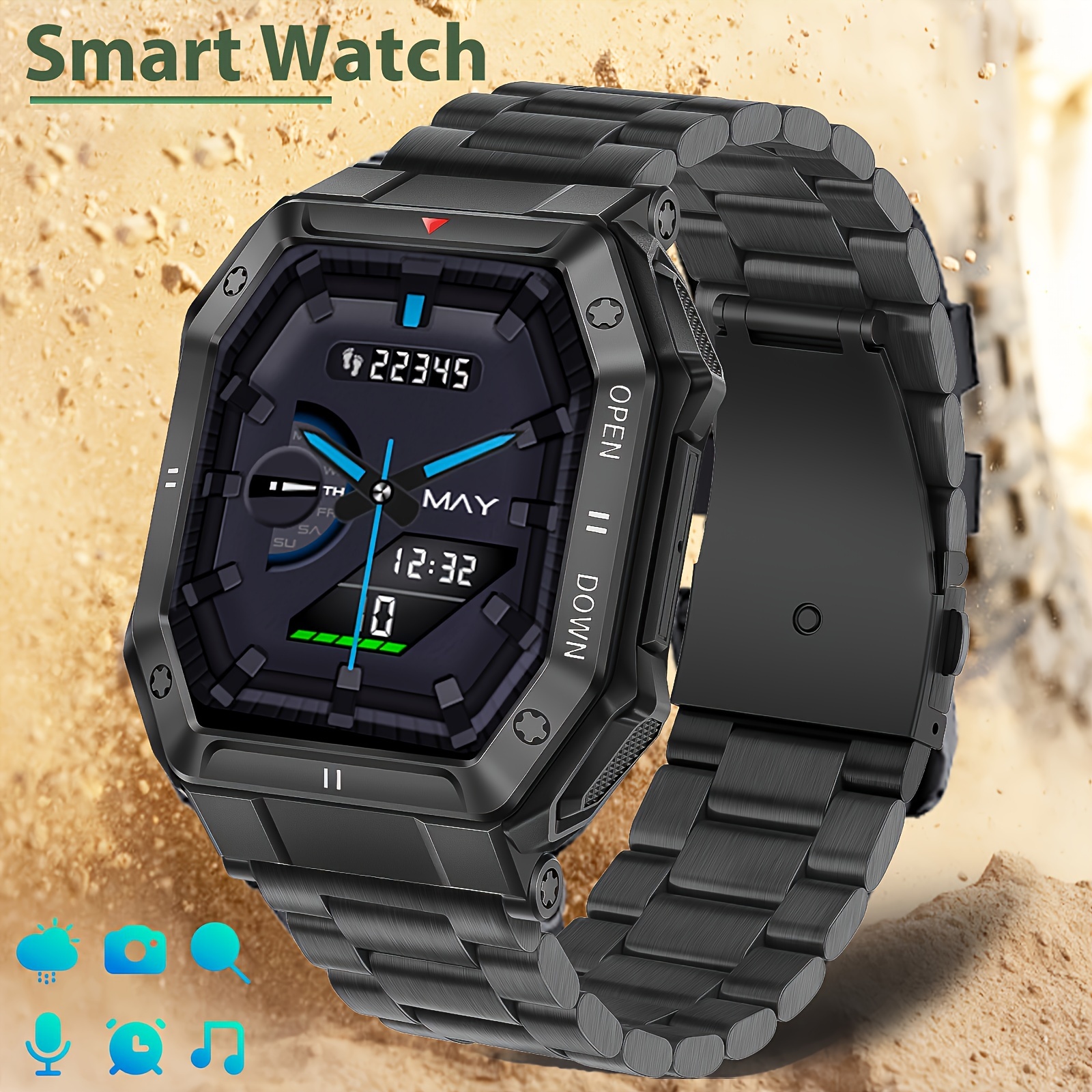 Smart Watch 240*240 Full Touch Screen Men Full Touch Screen - Temu