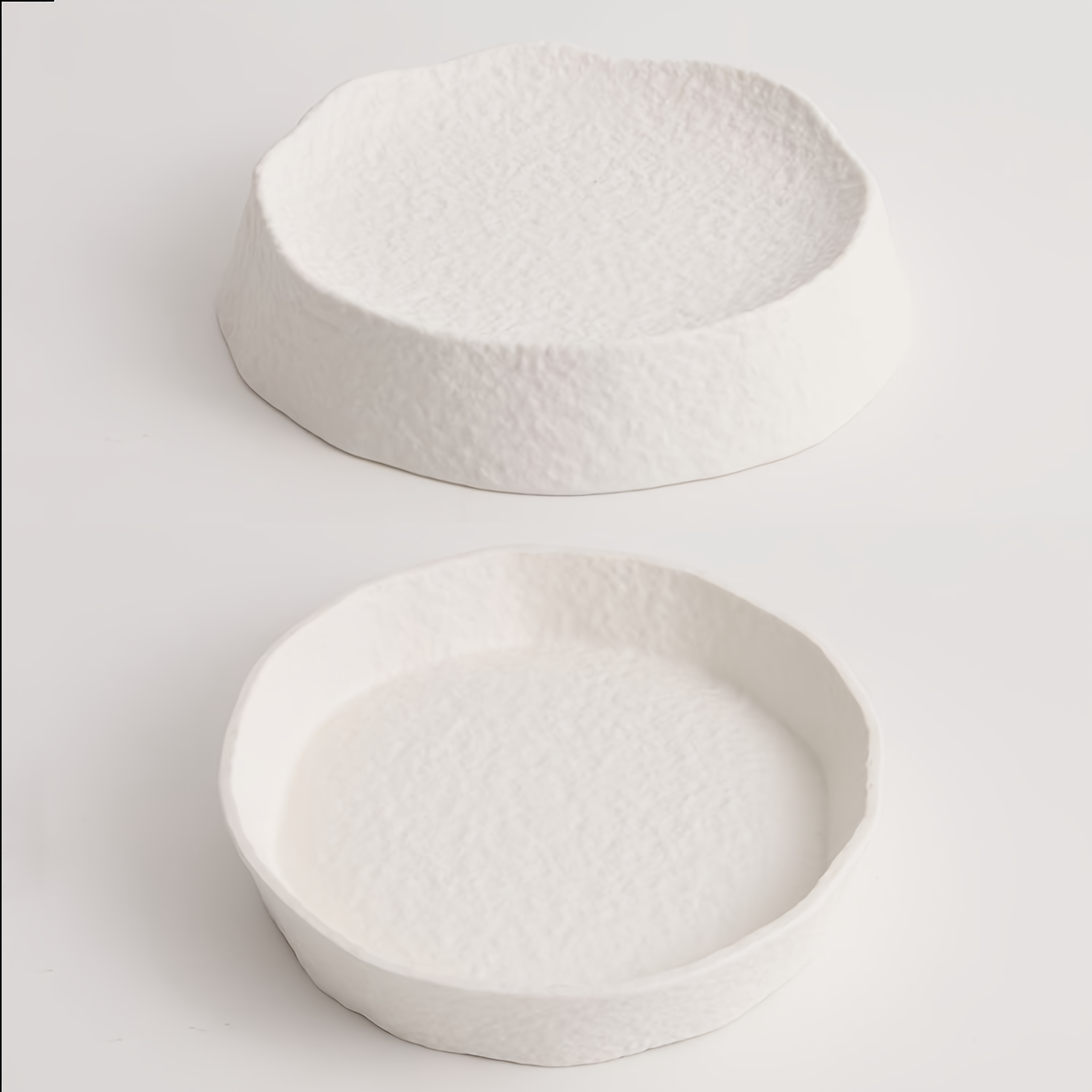 Creative Ceramic Plate White/Black, Suitable for High-end Restaurants and Home Use for Special Plating, Tableware, Plating, Unique Irregular Western-style Plate