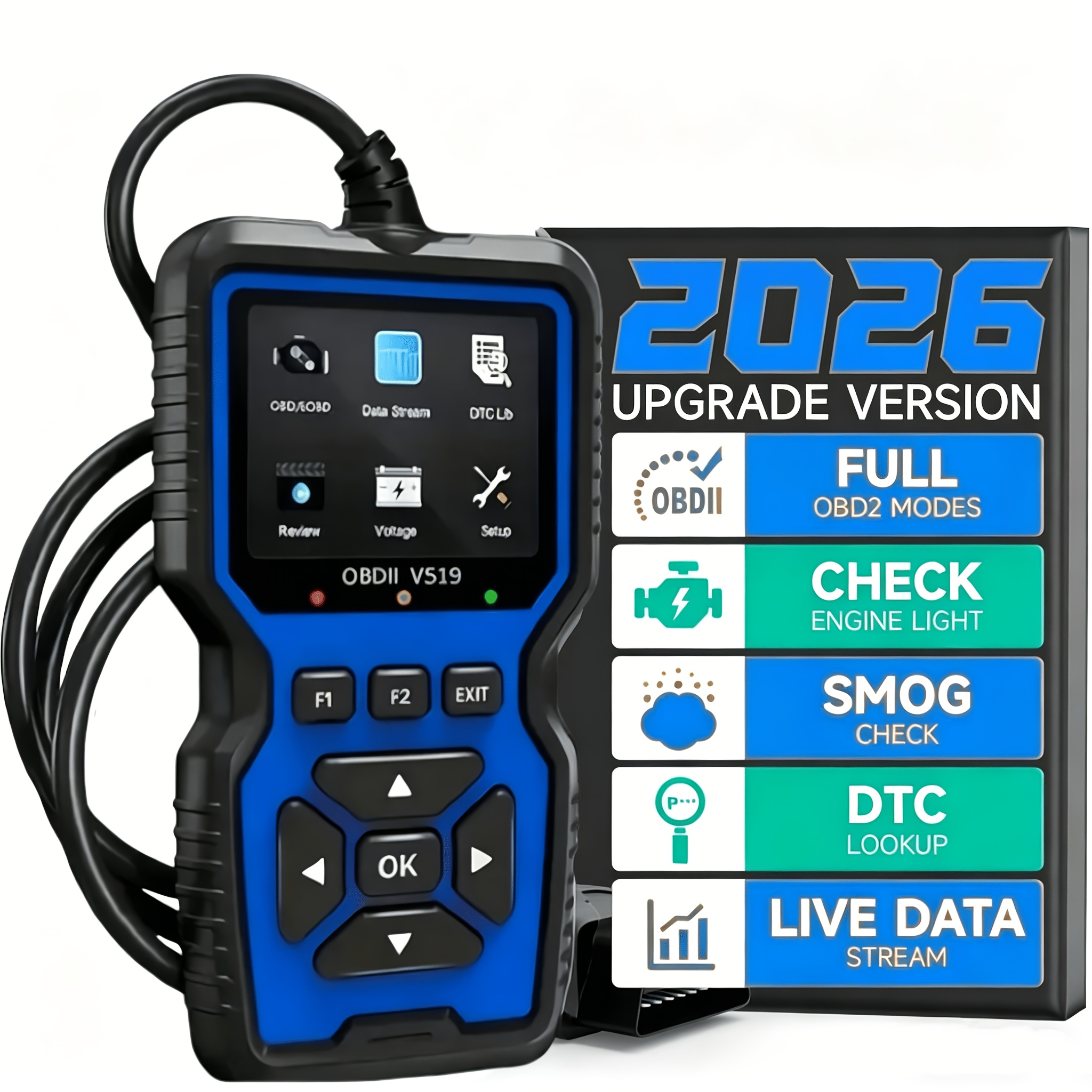 E-shop Professionelles Diagnose-Scanner-Tool, USB-betrieben, Motorfehler-Detektor, Code-Reader, Batterietester, I/M-, Code-Löschung, 10 Sprachen