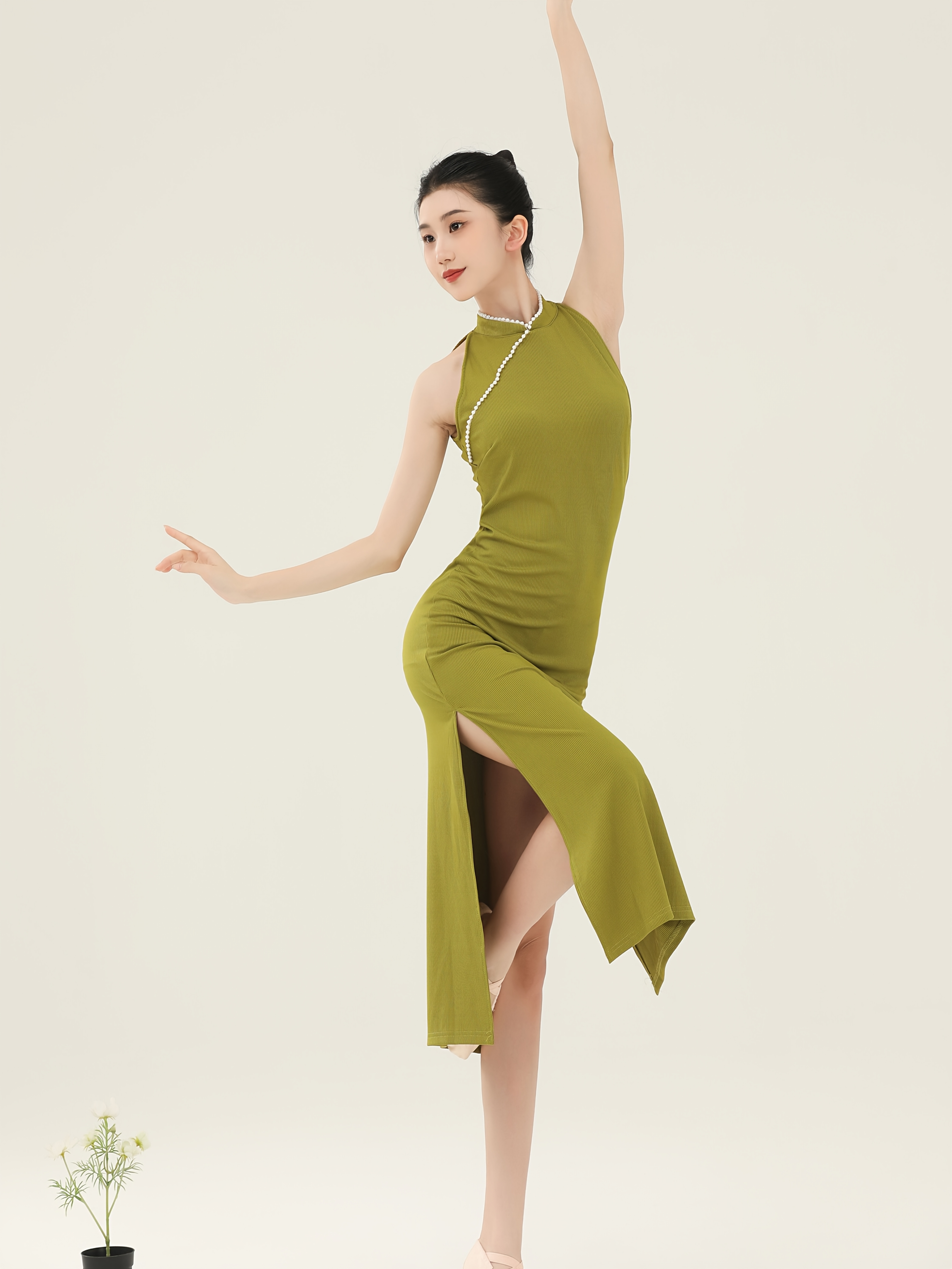 asymmetrical dance dress High-Low With Spiral Tassels Lyrical Dresses main image 1