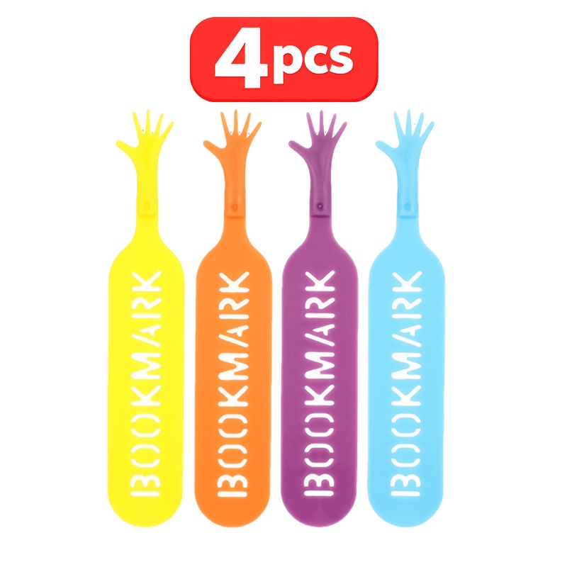 4pcs/20pcs Creative Finger Novelty Bookmark, Mark For Pages, School Stationery Supplies
