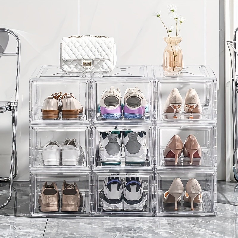 Transparent Acrylic Shoe Shelves Clear Sneaker Shoe Storage