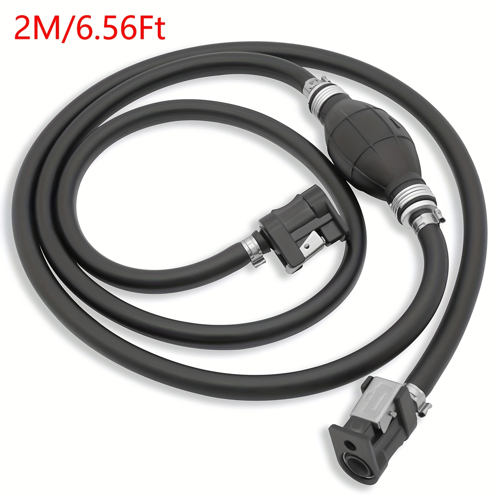 TEMU Manual Pump For Yacht - Outboard Engine , 8mm Rubber Tube, 1-way, For Efficient Fuel Pump Components