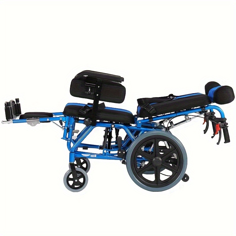 reclining foldable   wheelchair for kids children   palsy 17 seat width 15 rear wheel manual folding multi functional wheelchairs Product details 1