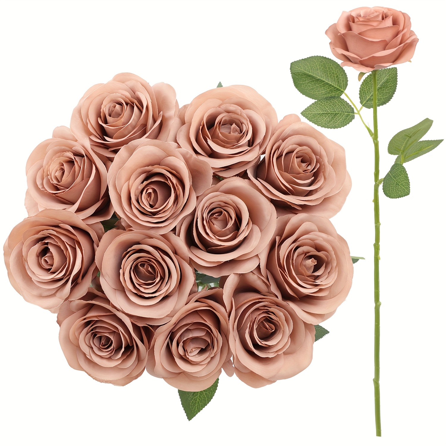 Rose rosse 25 pezzi, rose in schiuma, fiori artificiali, fiori finti