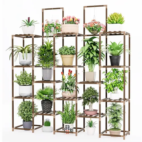 mothers day 82 5in plant stand outdoor corner 20 tier indoor plant shelves for multiple plants large plant rack and 13 potted plant holders for living room patio corner boho decor display stands