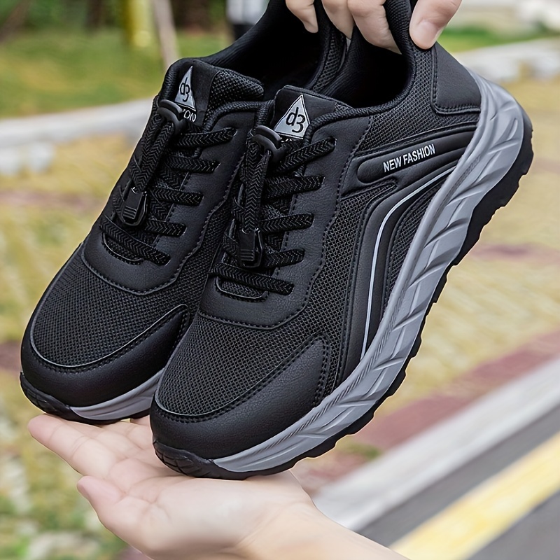 9677 Zapatos de cuero transpirables para hombre de EVA,  antideslizante y para adultos mayores, zapatos casuales para exteriores