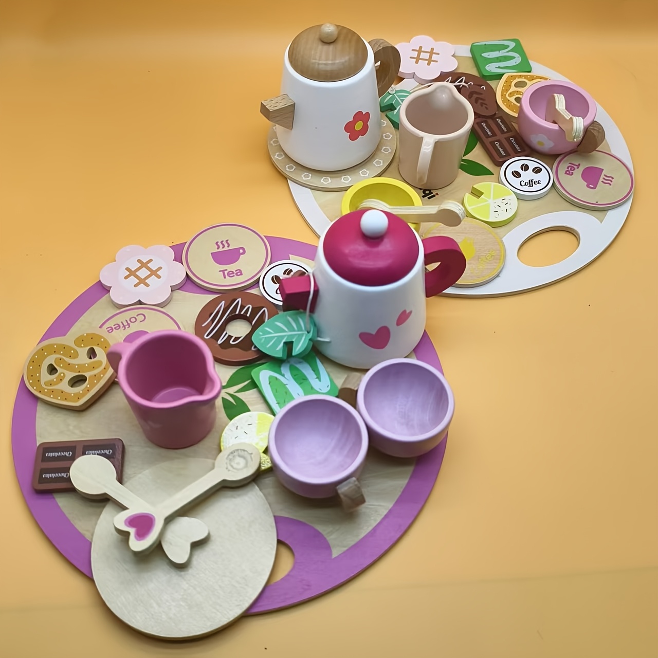 juego juguete niños tazas tetera realistas material madera Temu Peru