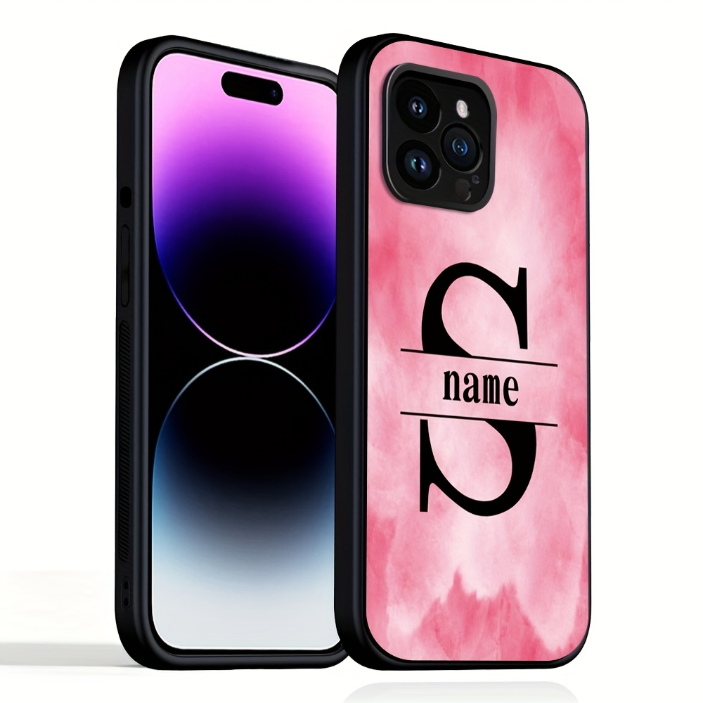 TEMU Phone Case - Stylish Phone Cover - Personalized Name/text, Compatible With For Iphone 12, 11 Pro Max, Mini, X/xs/xr, 8/7/6s Plus, Se2/3, Soft
