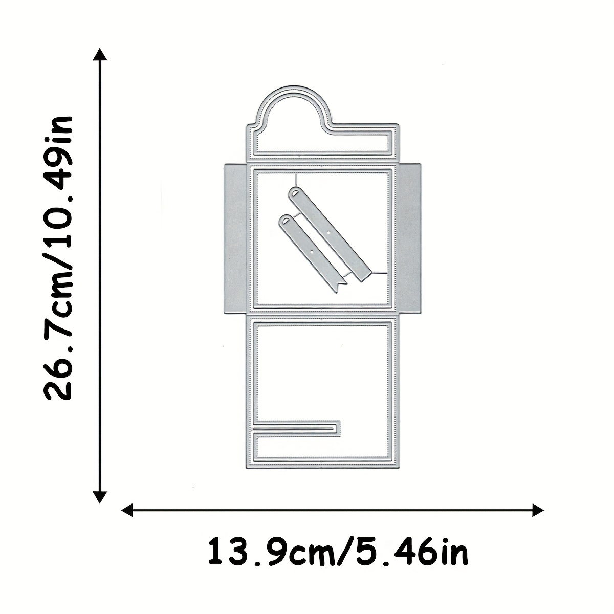 Image of 1pc Of Envelope Mold Metal Template For Cutting And Embossing, Used For Making Cards, Scrapbooks, Photo Albums, And Craft Decorations
