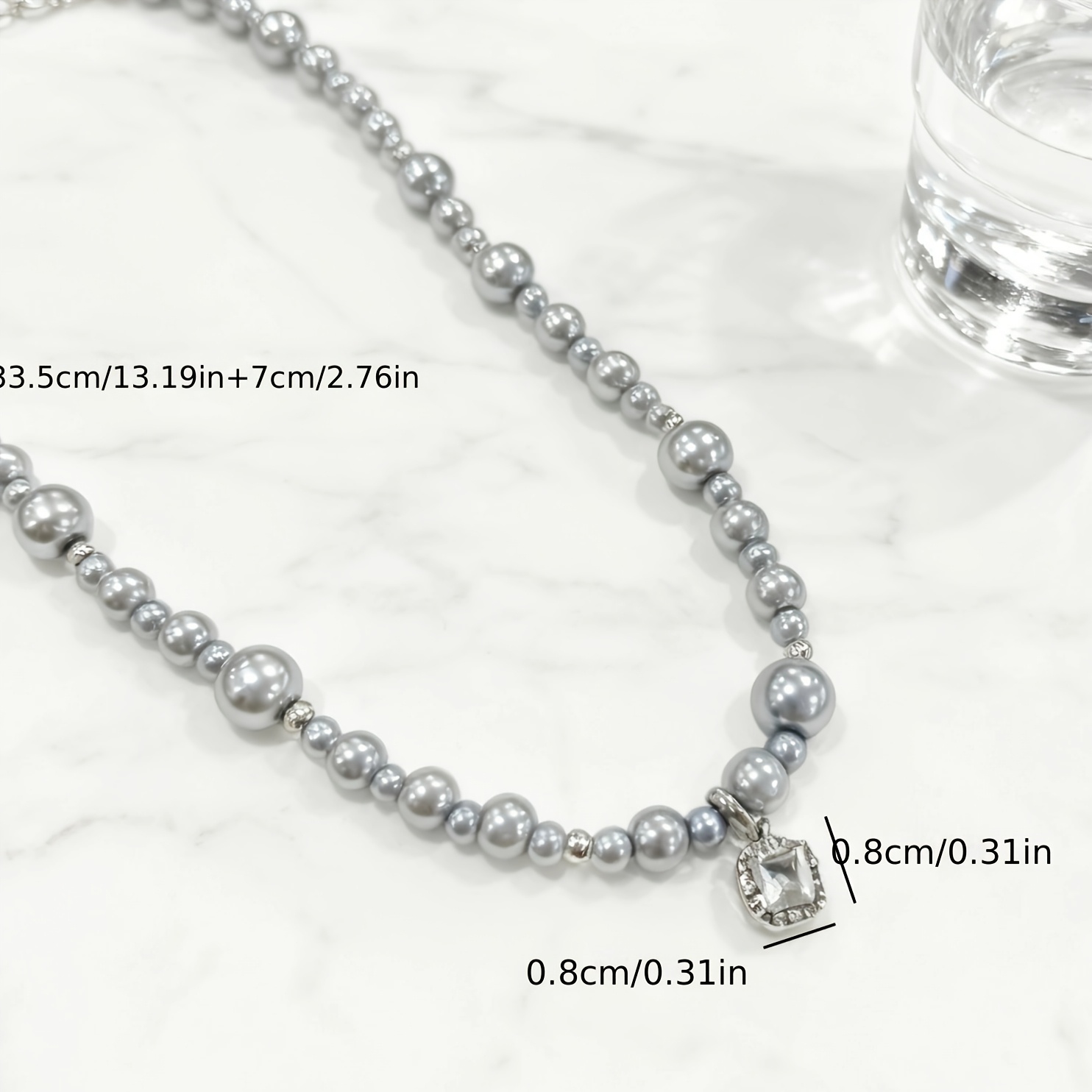 Women's Valentine's Day Bubblegum Square Candy Choker Necklace