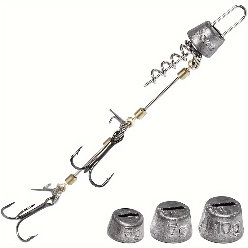 Fishing Screw Rig Double Fishing Hooks With Pike Center Pin - Temu United  Kingdom