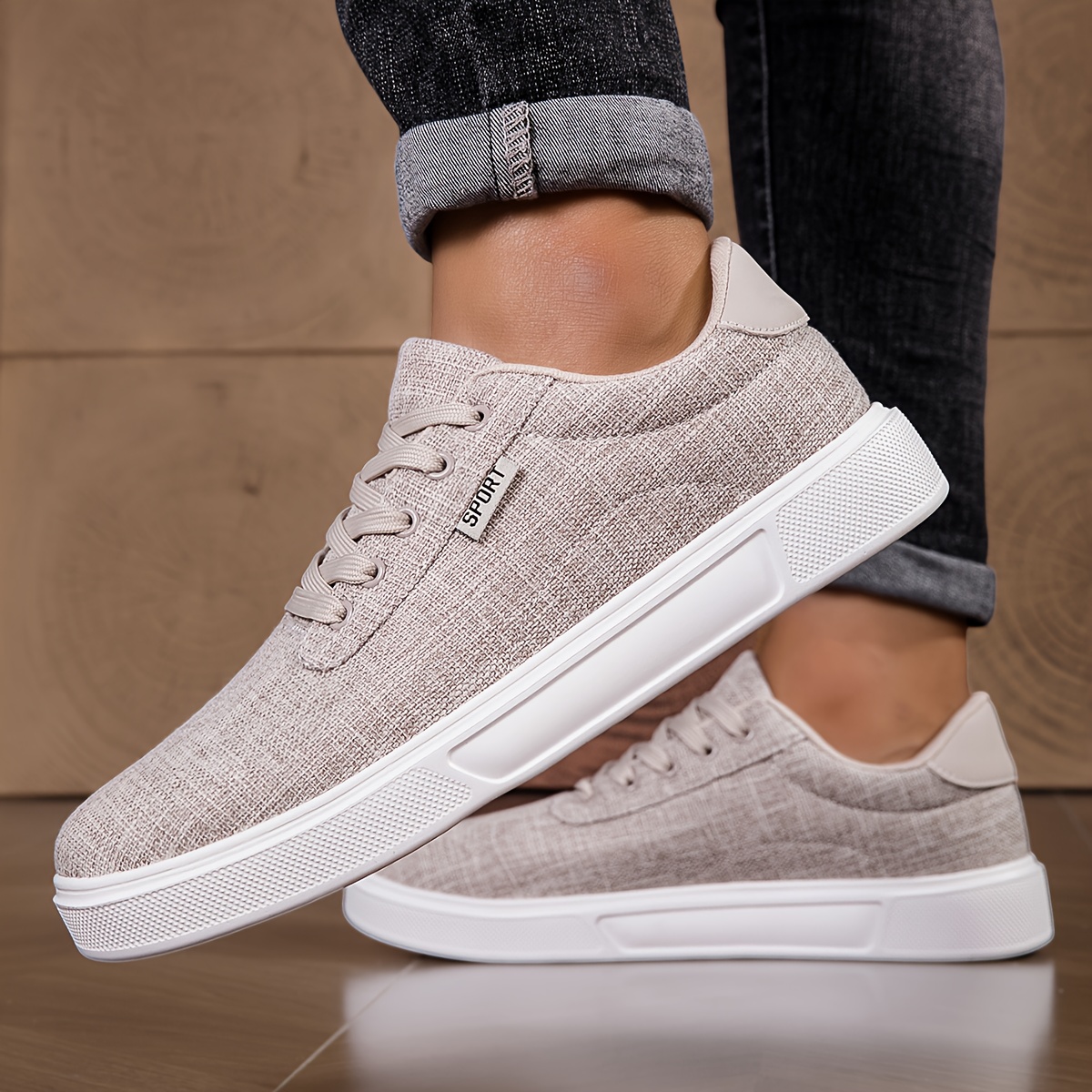 [sneakers] Men's Casual Sports Canvas Lightweight Comfortable Skateboard Shoes