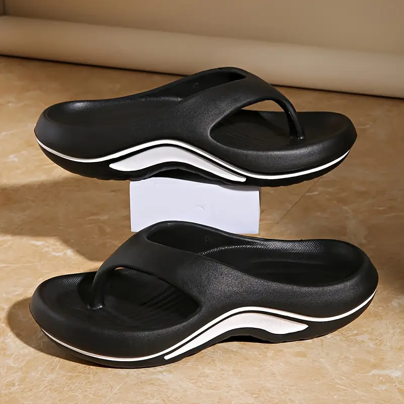 womens flip flops comfortable slip on summer slides in black and red ideal for daily wear beach and casual events casual slippers stylish sandals durable footwear Product details 1