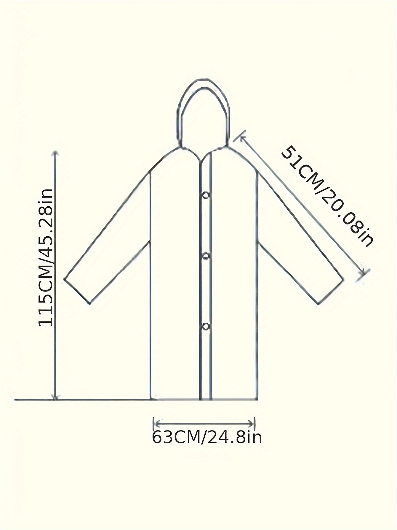 Windproof High Quality EVA Thickened Full-Body Adult Rain Jacket - Hooded Sporty Raincoat with Button Front, Semi-Translucent Design & Elastic Cuffs for Outdoor Cycling, Hiking, Running - Lightweight & Portable, Outdoor Rain Protection | Fullbody Raincoat | Windproof EVA