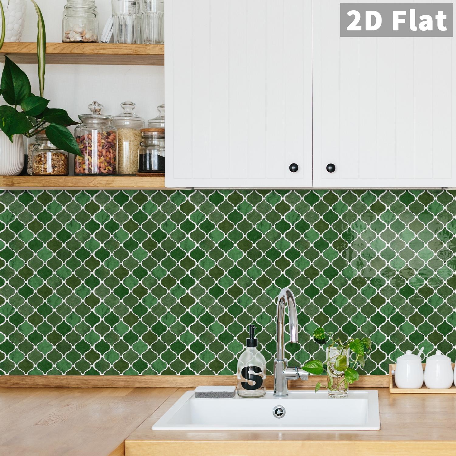 10-Piece Peel & Stick Wall Panels, 23.6x11.8in, 19.4 Sq. Ft. Waterproof