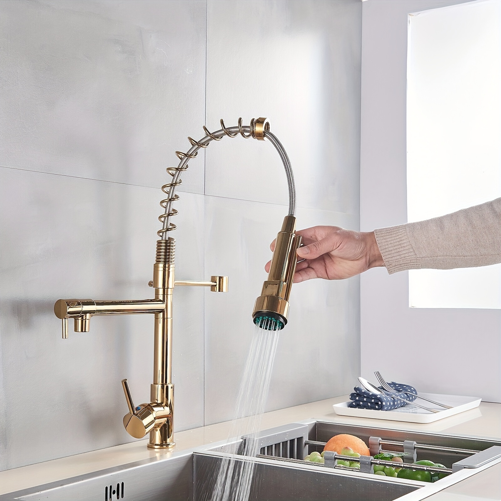 grifos cocina grifo cocina dorado grifo extensible mezclador Temu