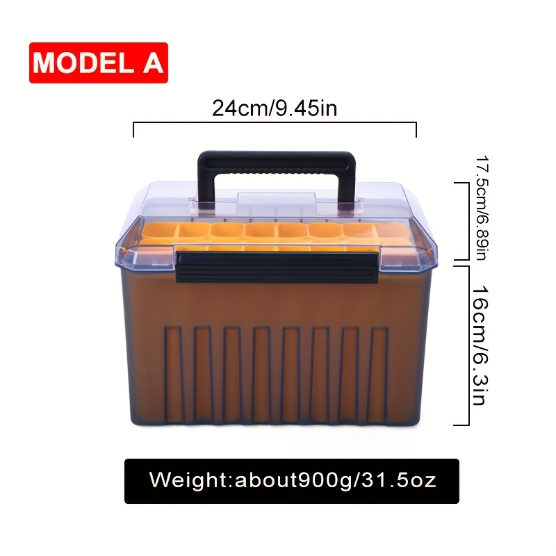 1pc heavy duty abs pp fishing lure box compatible xd 71abc - Temu