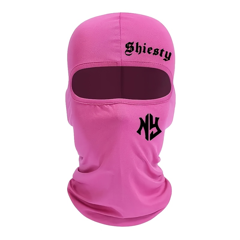 6 5 4 3 1pc shiesty ny print balaclava unisex breathable - Temu