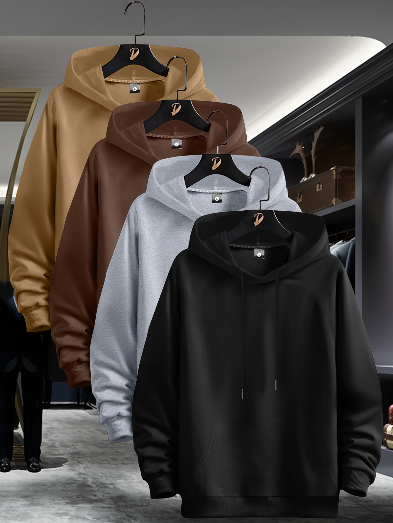 4pcs sudaderas capucha larga hombre sudaderas pullover Temu Spain