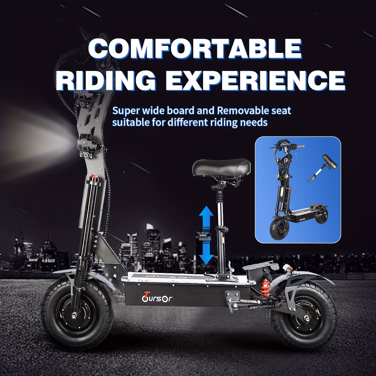 new high power 72v 40ah dual motor adult off road electric scooter with led display hydraulic brakes dual suspension vibrant ambient lighting and 13 inch tyres electric scooter e scooter Product details 6