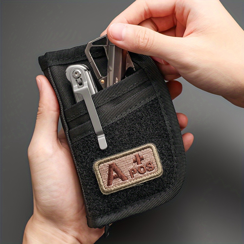 

Edc Pouch Pocket Organizer For Men: Tactical Tool Storage With Zip Closure And Nylon Fabric