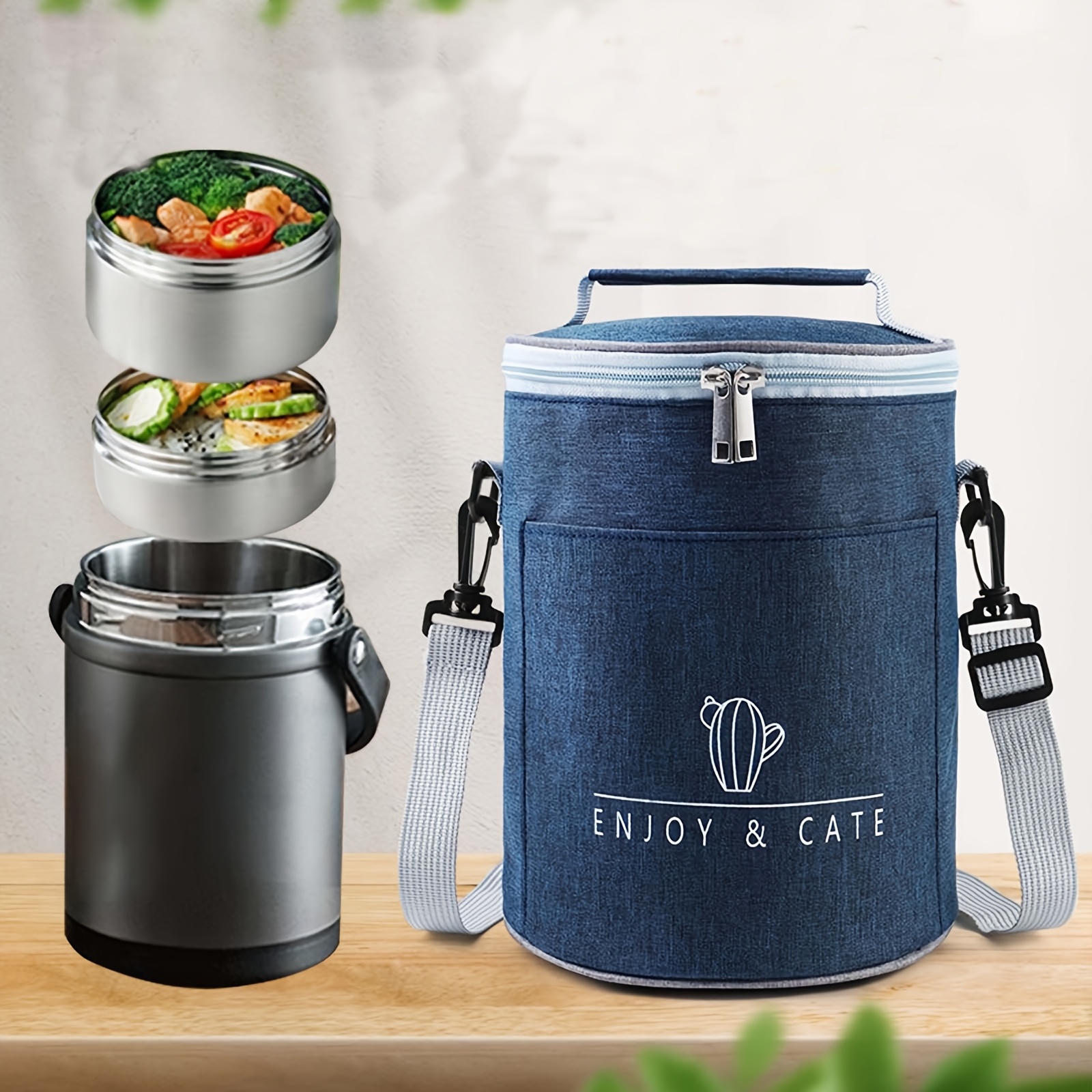 ABAHUB Insulated Cooler Bag with Large Capacity - Portable Aluminum Foil for Freshness And Heat Retention, New Designs for 2025, Perfect for Outdoor Adventures, Camping, And Picnics, Essential for Outdoor Dining | Sturdy Zipper Closure