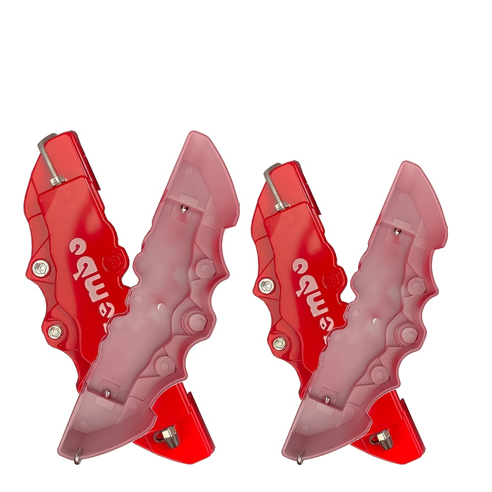 TEMU 4pcs And 2pcs Car Modification Brake Caliper Covers, Universal Vehicle Modification Additions Suitable For 15/16 Inch Tires, Red Blue Yellow