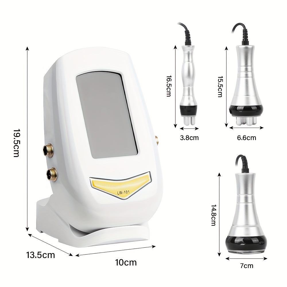 3in 1 Body Instrument 40K Cavitation Machine Slimming Instrument Massage Instrument, Light Beige Tightening Machine, Compact Massager, Sleek Beauty Device, Highquality Instrument, Slimming Device, Antiaging Care, Beauty Professionals - Image 2