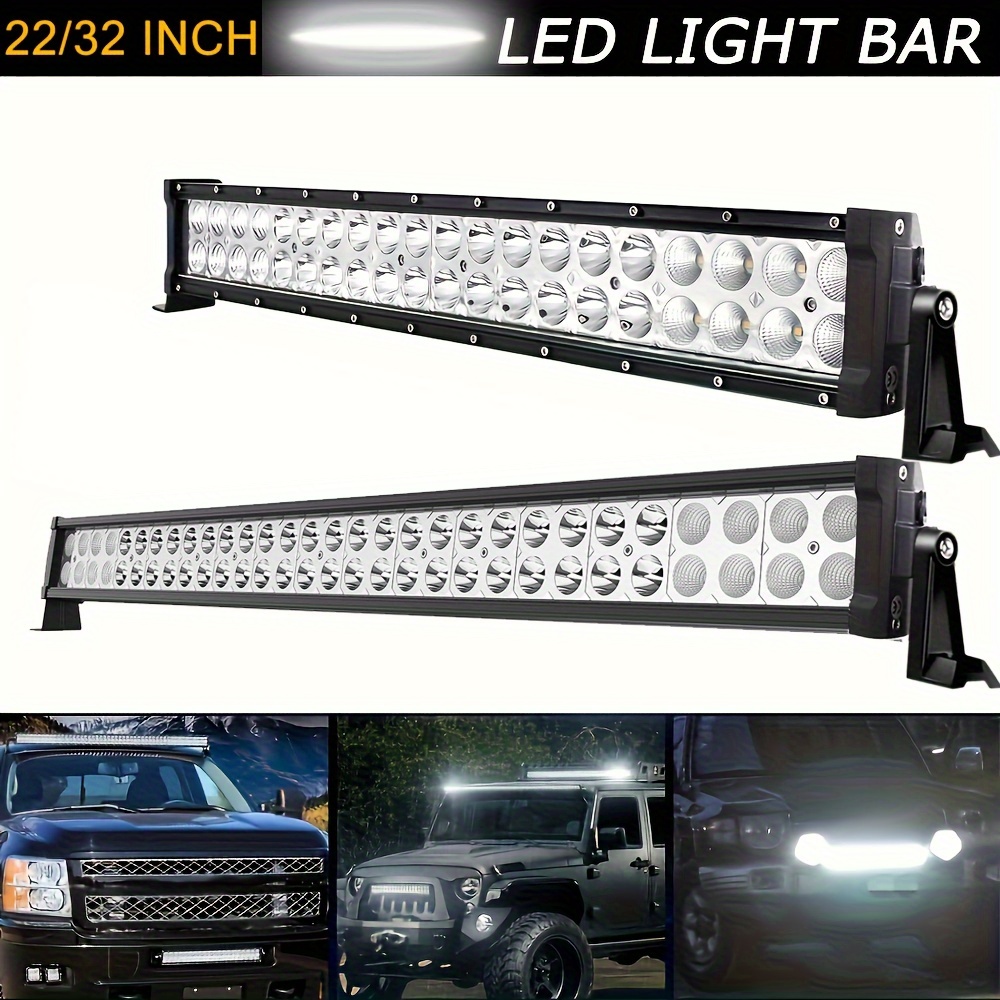 

120w/160w Light Bar Combo - 22" & 32" Sizes, Trucks, , Suvs, 4x4s, Tractors, And Off-road Vehicles - Aluminum, 6000k White