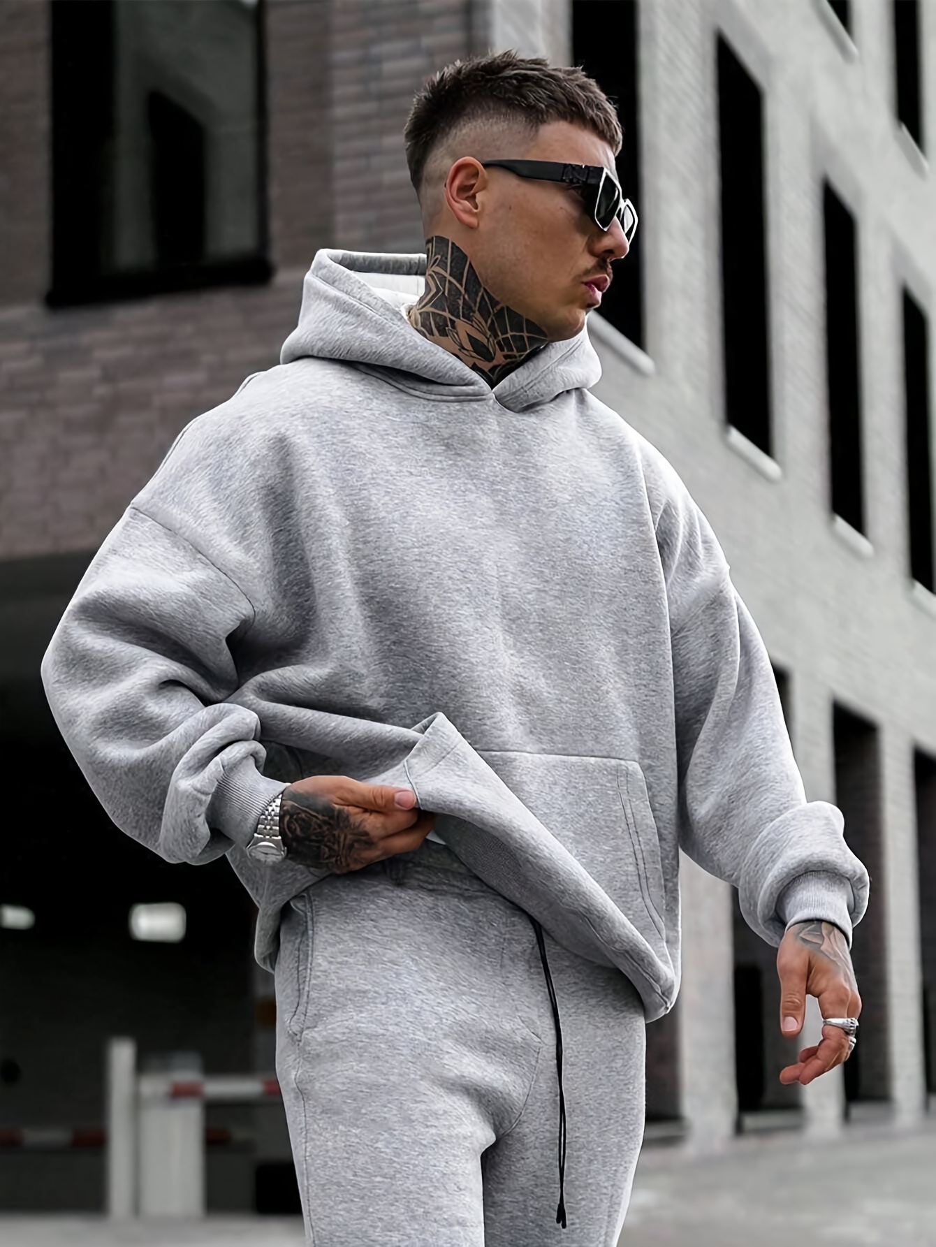 pull over à capuche homme épais sweat shirt Temu France