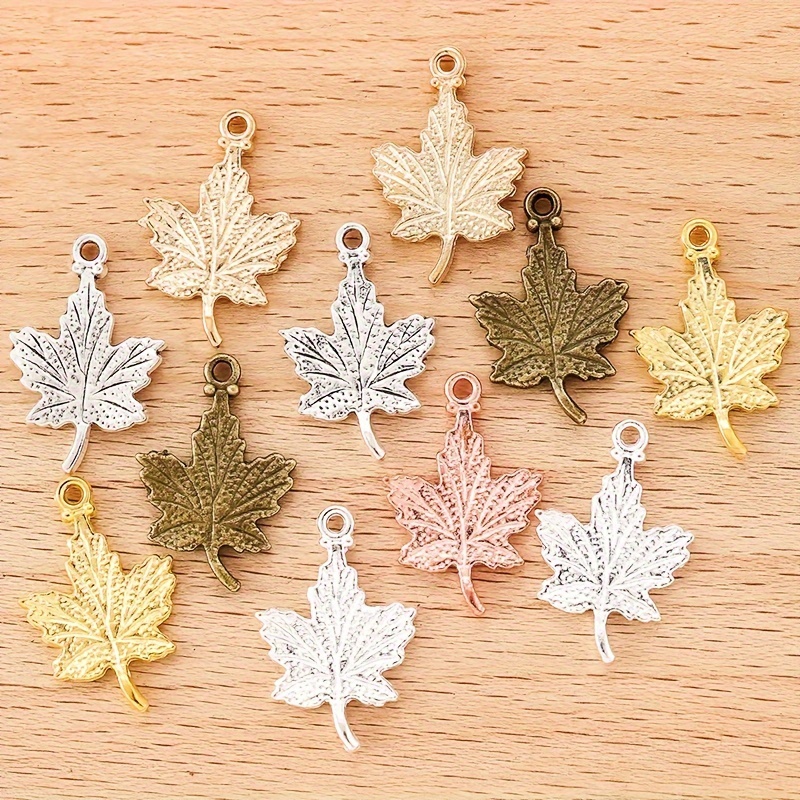 

180pcs Vintage Maple Leaf Alloy Pendants Handmade Diy Bracelet Necklace Earrings Jewellery Accessories