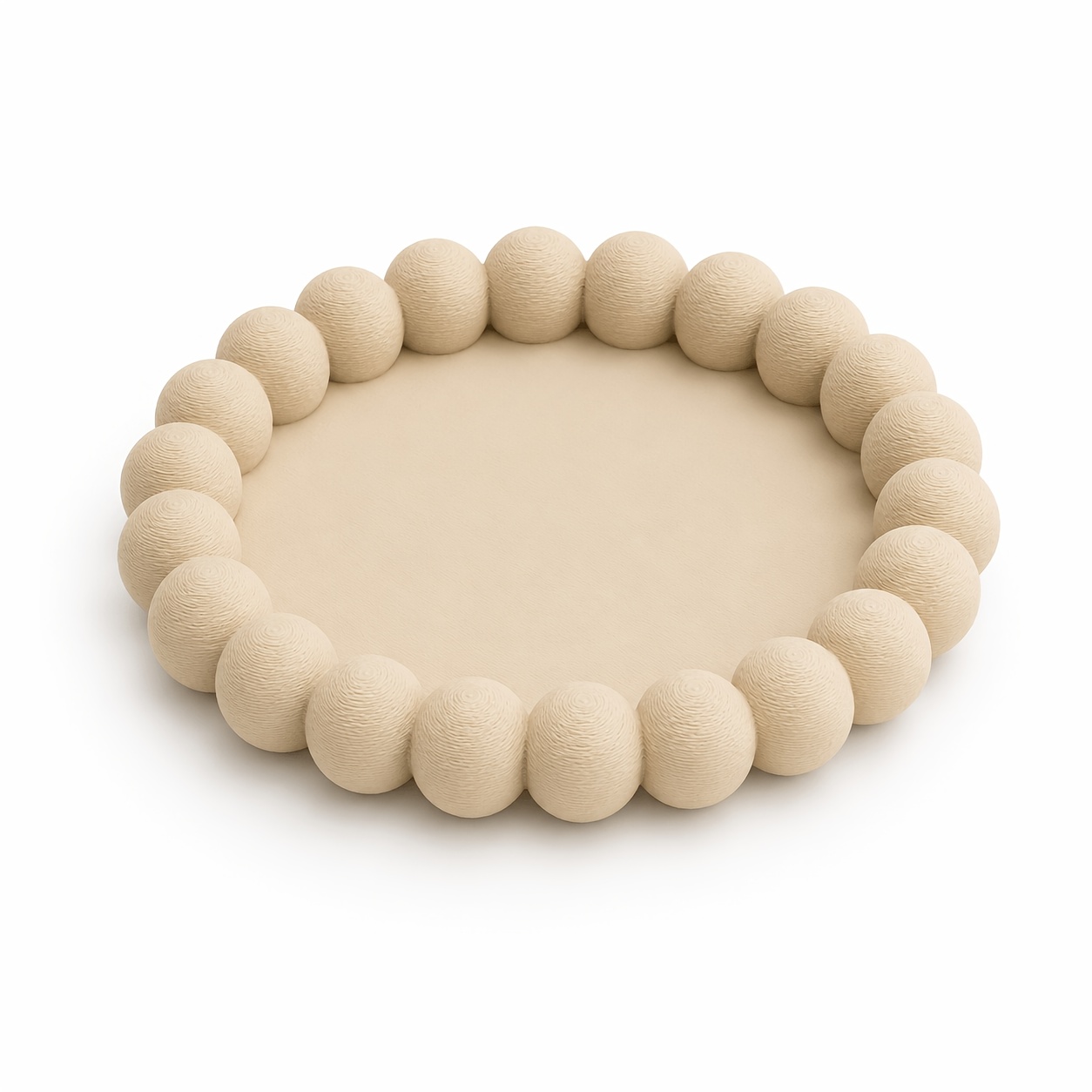 TEMU Plateau à bijoux de bulle, Organisateur de bijoux de style minimaliste moderne, ronde et mignonne avec un de la décoration, Convient aux boucles