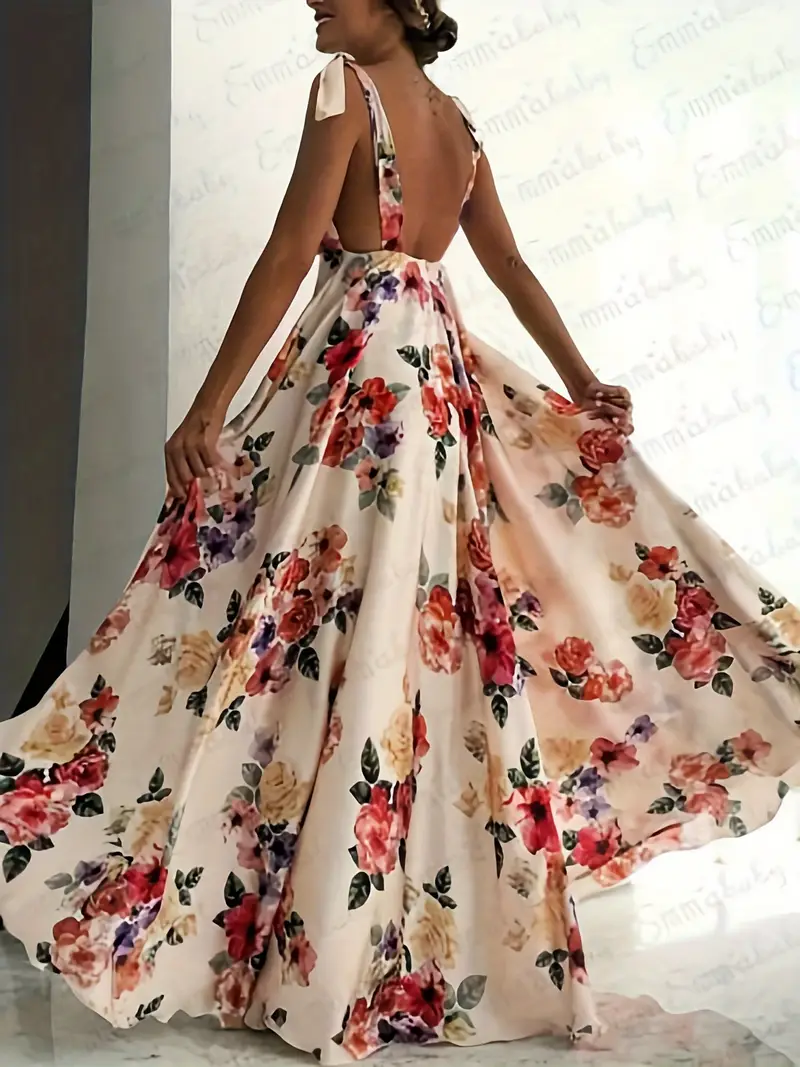 womens long floral dress daily sleeveless v neck ankle - Temu womens long floral dress daily sleeveless v neck ankle - Temu